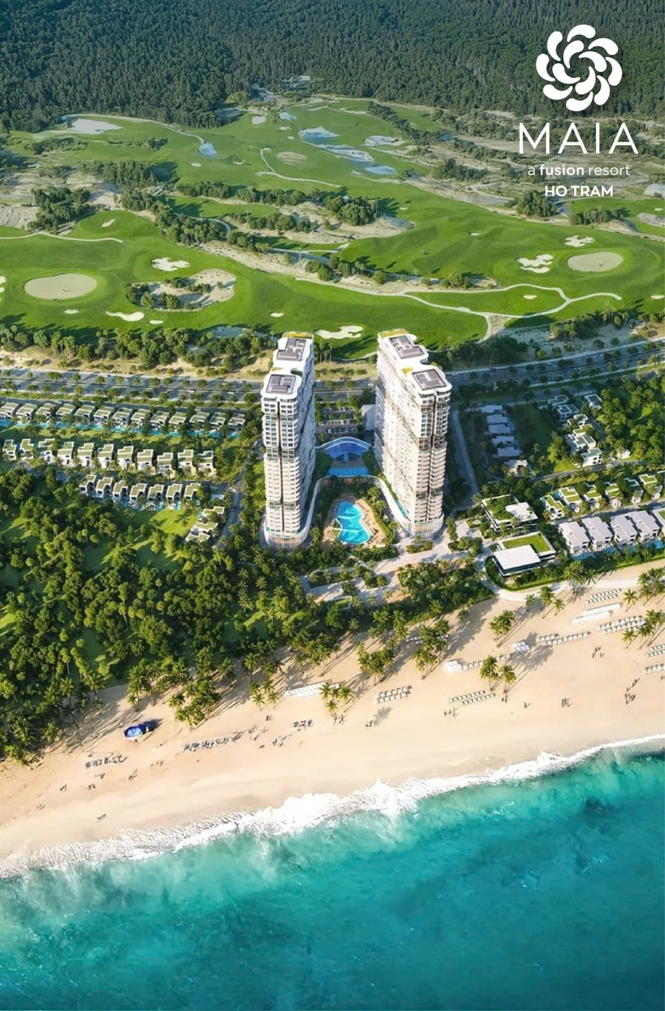 An integrated resort of golf, beach and nature
