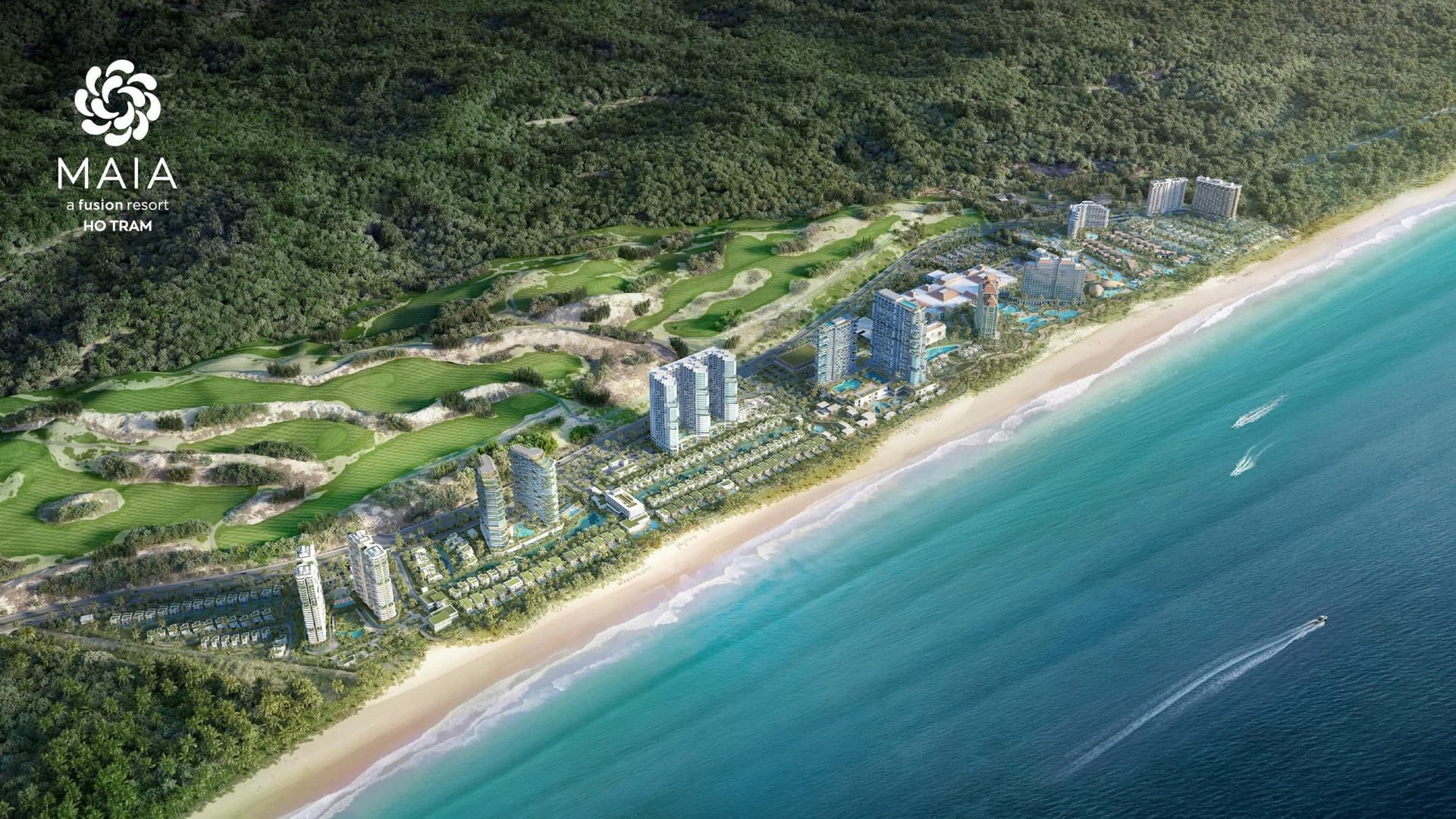 An integrated resort of golf, beach and nature