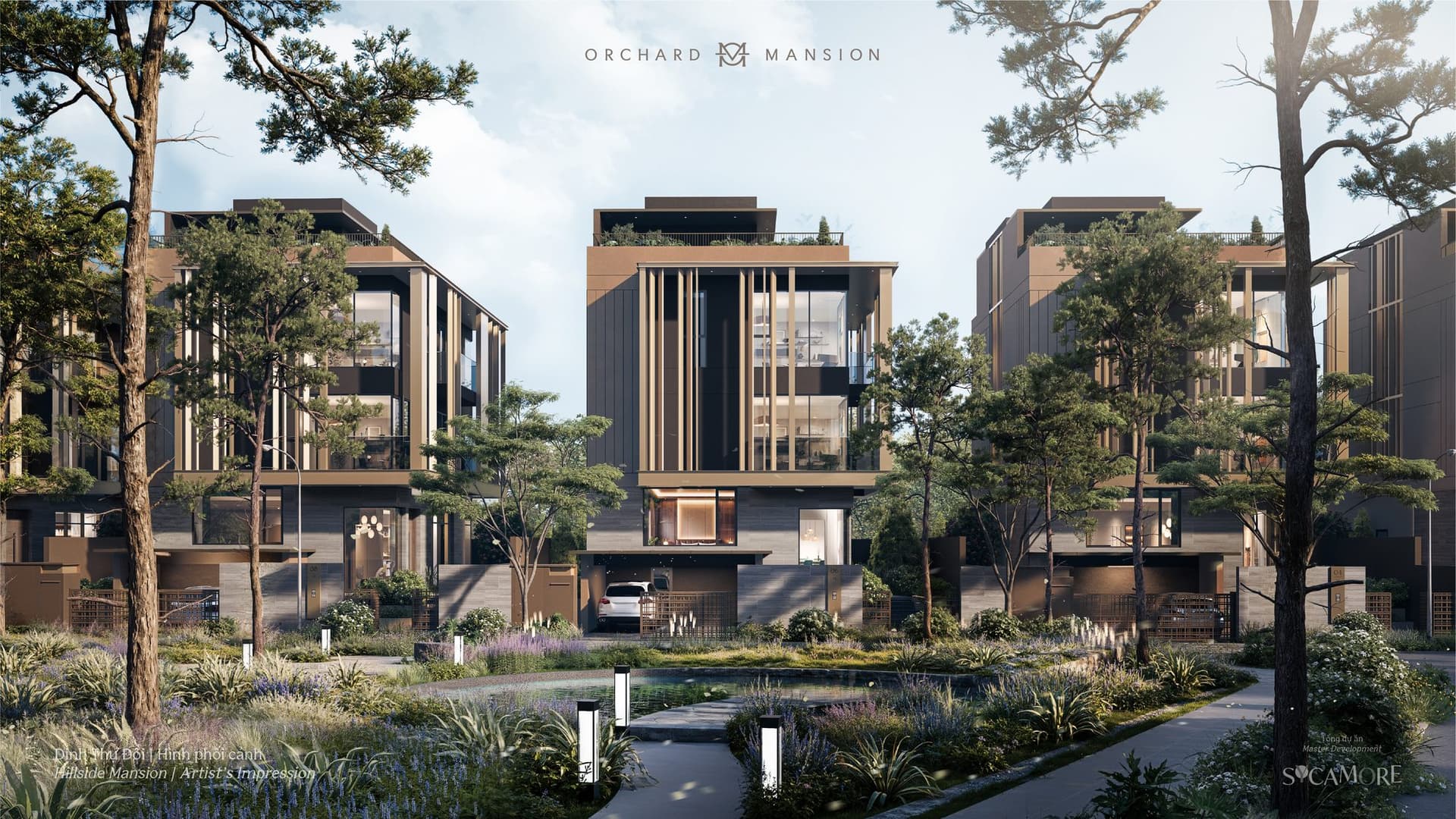 Garden Mansion and Hillside Mansion — land-attached homes to choose between