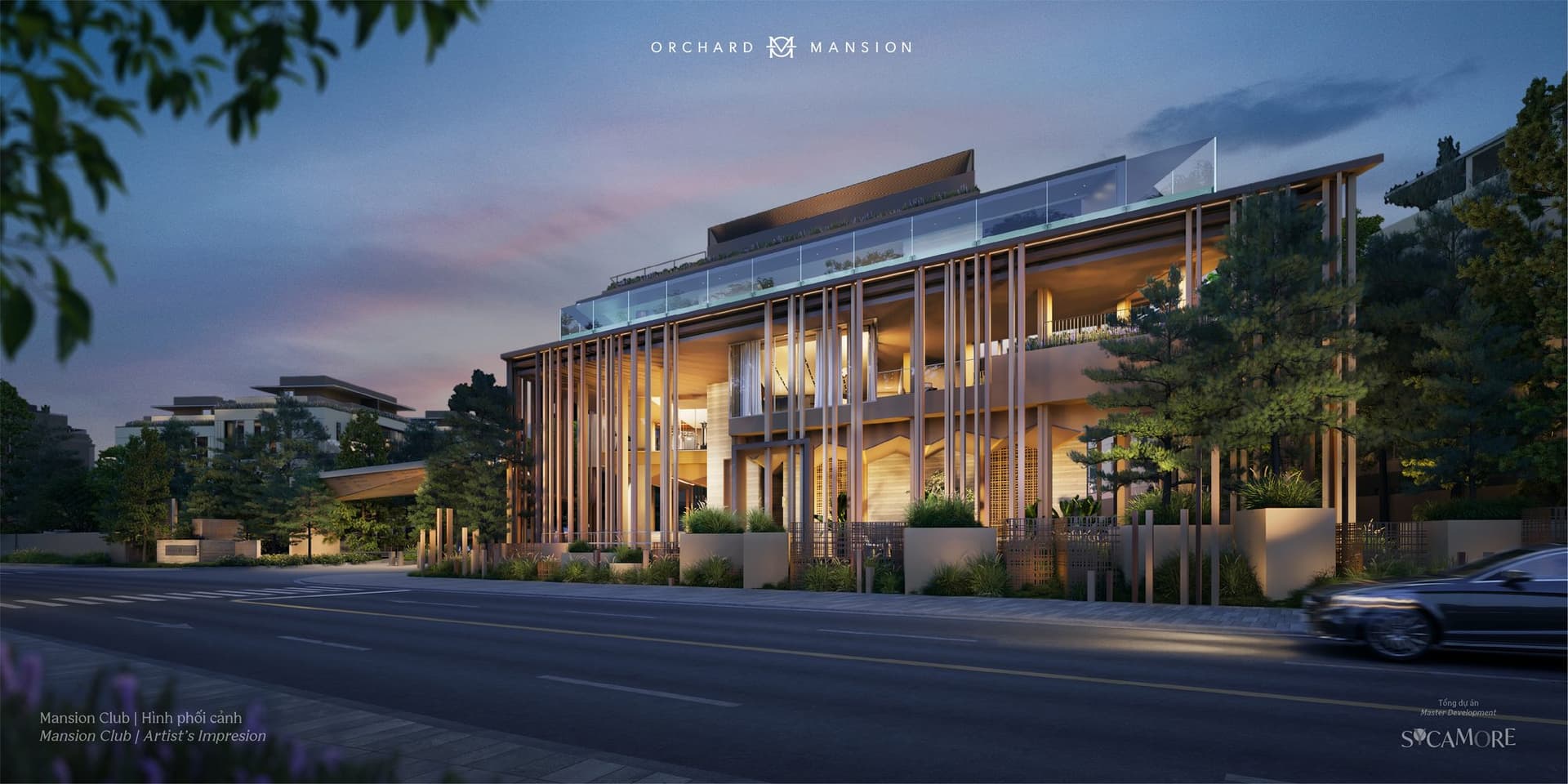 The 1,500 m² Mansion Club, and generous shared facilities