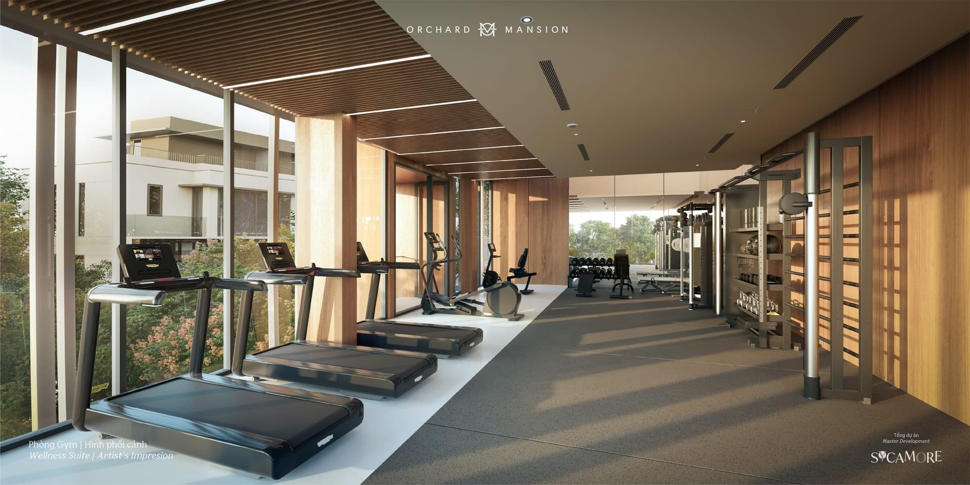 The 1,500 m² Mansion Club, and generous shared facilities